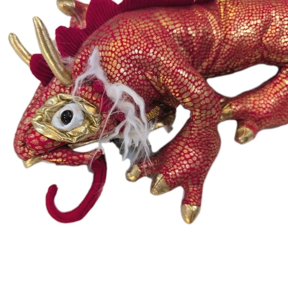 Folkmanis‎ Hand Puppet Chinese Dragon Small Red Gold 23